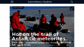 What Sciencenewsforstudents.org website looked like in 2018 (6 years ago)
