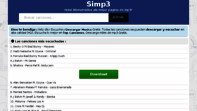 What Simp3.me website looked like in 2018 (6 years ago)