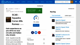 What Scar-squadra-corse-alfa-romeo.en.softonic.com website looked like in 2018 (6 years ago)
