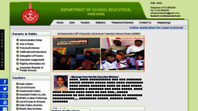 What Schooleducationharyana.gov.in website looked like in 2018 (6 years ago)