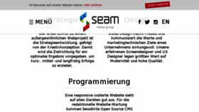 What Seam.at website looked like in 2018 (6 years ago)