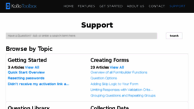 What Support.kobotoolbox.org website looked like in 2018 (6 years ago)