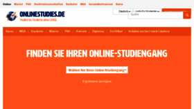 What Studieonline.de website looked like in 2018 (6 years ago)