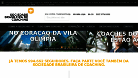What Sbcoaching.com.br website looked like in 2018 (6 years ago)