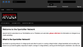 What Sportswar.com website looked like in 2018 (6 years ago)