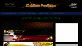 What Singkongprediction.net website looked like in 2018 (6 years ago)
