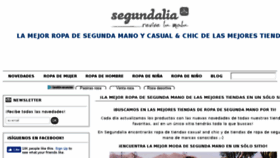 What Segundalia.com website looked like in 2018 (6 years ago)