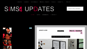 What Sims4updates.net website looked like in 2018 (7 years ago)