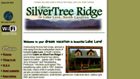 What Silvertreecabin.com website looked like in 2018 (6 years ago)