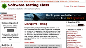 What Softwaretestingclass.com website looked like in 2018 (6 years ago)