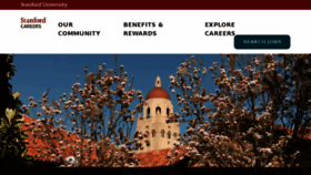What Stanfordcareers.stanford.edu website looked like in 2018 (6 years ago)