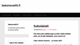 What Seksinovellit.fi website looked like in 2018 (6 years ago)