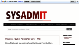 What Sysadmit.com website looked like in 2018 (6 years ago)