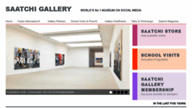 What Saatchigallery.com website looked like in 2018 (6 years ago)