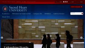 What Sacredheart.edu website looked like in 2018 (6 years ago)