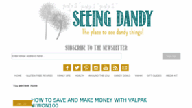 What Seeingdandy.com website looked like in 2018 (6 years ago)