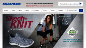 What Skechers.cl website looked like in 2018 (6 years ago)