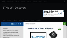 What Stm32f4-discovery.net website looked like in 2018 (6 years ago)