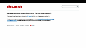 What Sites.bu.edu website looked like in 2018 (7 years ago)