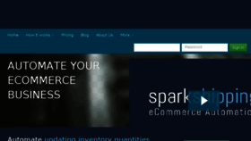 What Sparkshipping.com website looked like in 2018 (6 years ago)