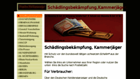 What Schaedlingsbekaempfung-kammerjaeger.notdienstanzeiger.de website looked like in 2018 (6 years ago)