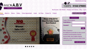 What Salonabv.com website looked like in 2018 (6 years ago)
