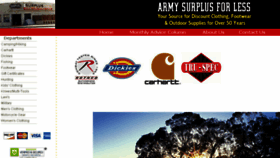 What Secure.armysurplusforless.com website looked like in 2018 (6 years ago)
