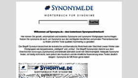 What Synonyme.de website looked like in 2018 (6 years ago)