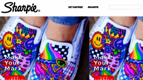 What Sharpie.com website looked like in 2018 (6 years ago)