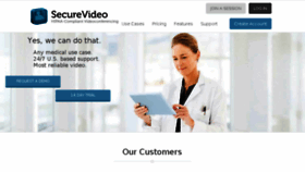 What Securevideo.com website looked like in 2018 (6 years ago)
