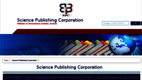 What Sciencepubco.com website looked like in 2018 (6 years ago)