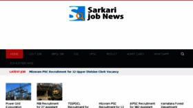 What Sarkarijobnews.com website looked like in 2018 (6 years ago)