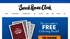 What Sarahrenaeclark.com website looked like in 2018 (6 years ago)