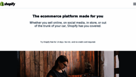 What Shopify.com.au website looked like in 2018 (6 years ago)