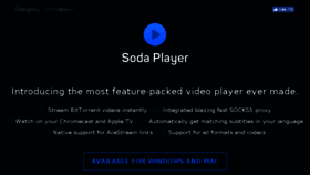 What Sodaplayer.com website looked like in 2018 (6 years ago)