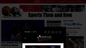 What Sportsthenandnow.com website looked like in 2018 (6 years ago)
