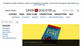 What Simonandschuster.co.uk website looked like in 2018 (6 years ago)