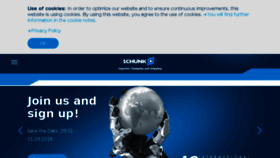What Schunk.com website looked like in 2018 (6 years ago)