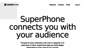 What Superphone.io website looked like in 2018 (6 years ago)
