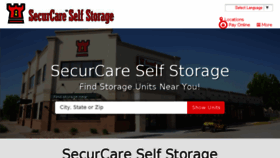 What Securcareselfstorage.com website looked like in 2018 (6 years ago)