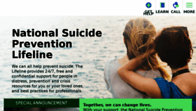 What Suicidepreventionlifeline.org website looked like in 2018 (6 years ago)
