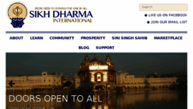 What Sikhdharma.org website looked like in 2018 (6 years ago)