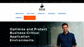 What Sios.com website looked like in 2018 (6 years ago)