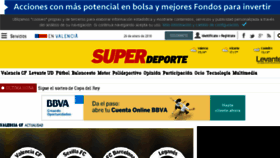 What Superdeporte.es website looked like in 2018 (7 years ago)