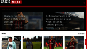 What Spaziomilan.it website looked like in 2018 (7 years ago)