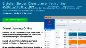 What Schichtplaner-online.de website looked like in 2018 (6 years ago)