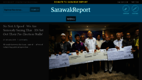 What Sarawakreport.org website looked like in 2018 (6 years ago)