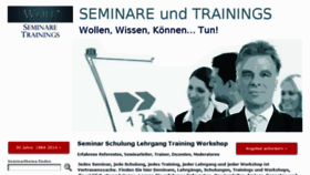 What Seminar-training.io-business.de website looked like in 2018 (6 years ago)
