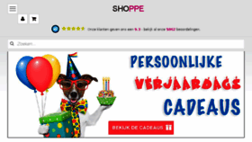 What Shoppe.nl website looked like in 2018 (6 years ago)