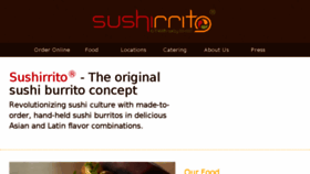 What Sushirrito.com website looked like in 2018 (6 years ago)